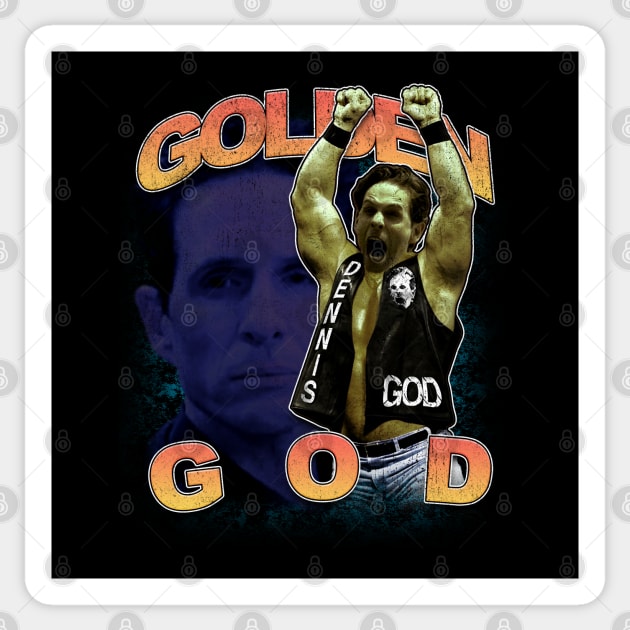 Golden God Bootlegger Sticker by Bootlegger